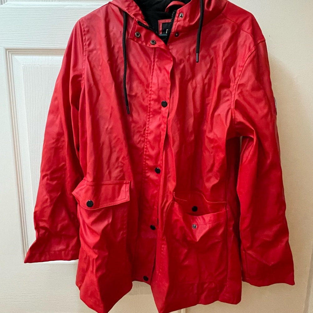 A Madden NYC jacket, The size is large (L/G) and the color is a bright red